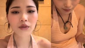This Asian girl secretly smoked 2 cigarettes on the toilet… My craving hit so hard I couldn’t resist, lighting one half after another. The whole bathroom is filled with my smoky scent ? Guess which cigarette finally made me come out? ?”