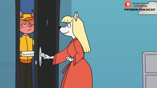 FUTANARI FURRY PIZZA DELIVERY HENTAI STORY ANIMATION 4K 60FPS
