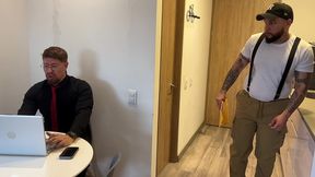 macho irlandes me seduce en la oficina