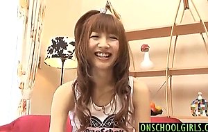 Kotone aisaki has hairy pussy and dark nipples licked