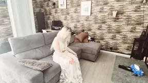 Married virgin MILF gets fucked and creampied by her best man on her wedding day