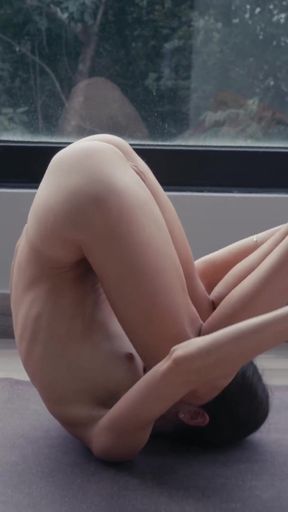 Naked Yoga on the Balcony