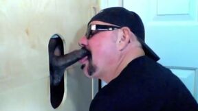 A Chocolate Visits The Gloryhole & Cums