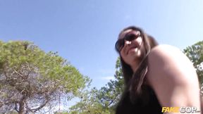 British BENEFITS CHEAT gets caught and pays her Big Cock Fine - Fake Cop