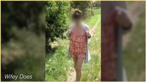 wifeys first nude public exhibition flash