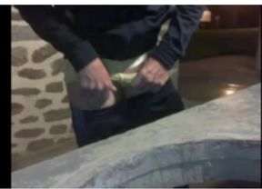 A truck driver in the parking lot, very horny, joined me in the parking lot restrooms.