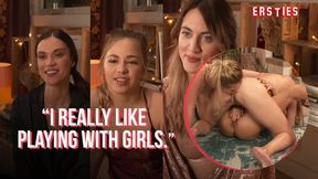 Three hot German babes enjoy hardcore lesbian anal fun
