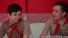 Dakota Lovell and Jack Andram hike to steam off their lusty desire