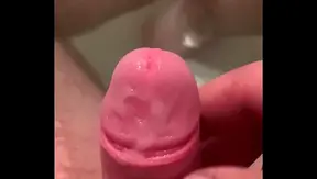 Man Plays Dirty with Spit-soaked Dick in Intense Solo BDSM Session