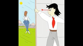 Sex Animation of Solo Male Masturbation while Fantasizing about Women