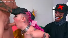 Passionate Poly Skank Takes Rough Cock Deep in Her Throat
