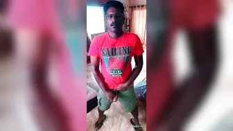 Uncut Indian hunk masturbates and cums on webcam close-up