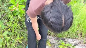 Pinay Teen Swallows Spunk in Public Stroke session