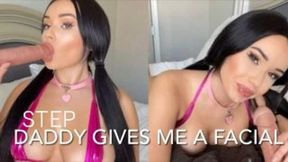 STEP-DADDY GIVES ME A FACIAL