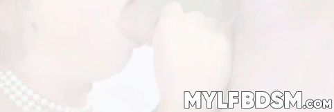 Naughty MILF Dani Jensen in sexy lingerie gives hot blowjob