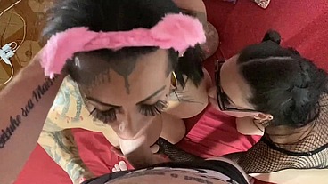Comi a magrinha e a bombada - Badmelli e Isa Tropodeusa