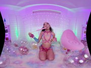 Sexy ebony Cali Caliente deepthroat big cock POV