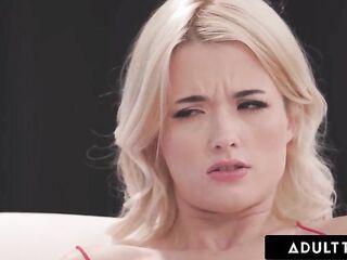 ADULT TIME - Blond mother I'd like to fuck Adira Allure Helps Small stepbae Nicole Nichols Explore Huge Ramrod