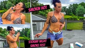 Smokin Hot:Stormy Night Smoke With A Lucky Fan