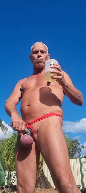 Backyard Piss Drinking