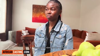 This SHY EBONY TEEN (18+) said she would do anything for LA... ended up earning it ROUGH - AfricanCasting