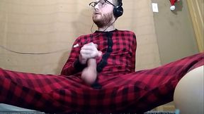 Gay Guy In Onsie Jacks Off