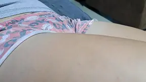 Little stepdaughter exposes herself while watching movie together