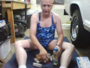 piggy eating cake and oil