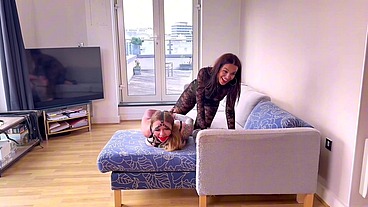 Slut gets tied up and fucked HARD!
