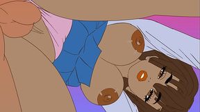 HENTAI EBONY STUDENT'S THICK PUSSY IS SIMPLY TOO SWEET