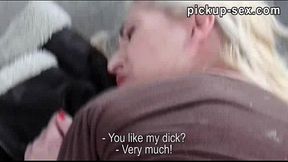 Amateur Linda Ray flashes her tits and pounded for some money