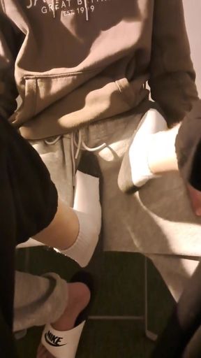 Risky Blowjob on the Balcony, I Make Him Cum Everywhere