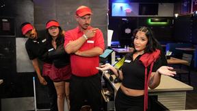 ”Anais Amore & Mike Ox Playfully Tease as Brats at Work”
