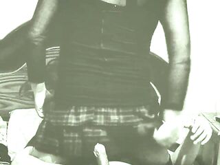 Making her groan like a transvestite who already wanted to be broken and drilled hard