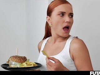 Pornstar Clemence Audiard Screws Herself With Futanari Wang - Hotties With Knobs Futa Cum In Throat
