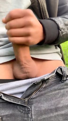 Showing Glans Close up to the Camera