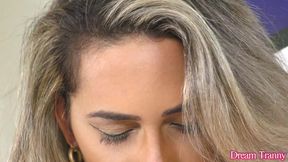 Trans Babe Bella Atrix Enjoys Jerking Off with a Pocket Pussy