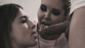 ”PURE TABOO Stepmum makes her Stepdaughter do it with a man! - Aaliyah Love & Kristen Scott”