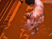 Twink's first sex party - SIMS 4