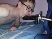 Dildo machine made me choke