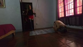 Pantyhose Femdom Whipping Club 6 by Nicolle and Katherine