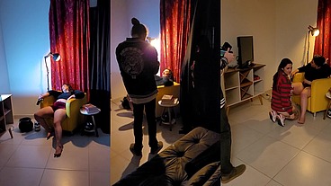 Bastidores da gravação de Halloween com Mila Spook