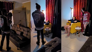 Bastidores da gravação de Halloween com Mila Spook
