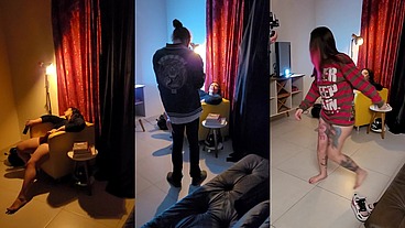 Bastidores da gravação de Halloween com Mila Spook