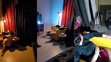 Bastidores da gravação de Halloween com Mila Spook
