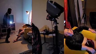 Bastidores da gravação de Halloween com Mila Spook