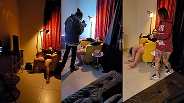 Bastidores da gravação de Halloween com Mila Spook