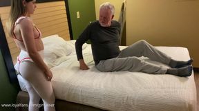 Kat Snow 02 - Nice Nurse 1 with Scissoring and Facesitting in White Pantyhose