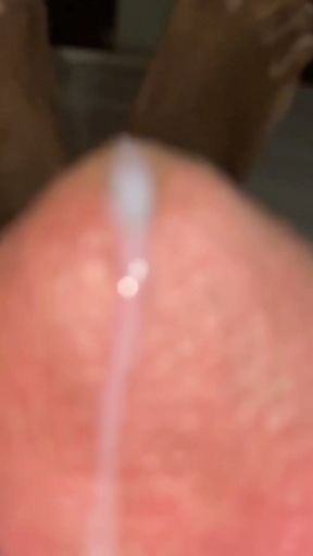 My hubby playing with his brown dick and ending up with a cumshot in slomo. Creamy white cumload oozing out.yummy yummy   Clip 1