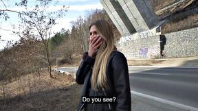 Stunning public picked up babe smashed in POV after Blowjob